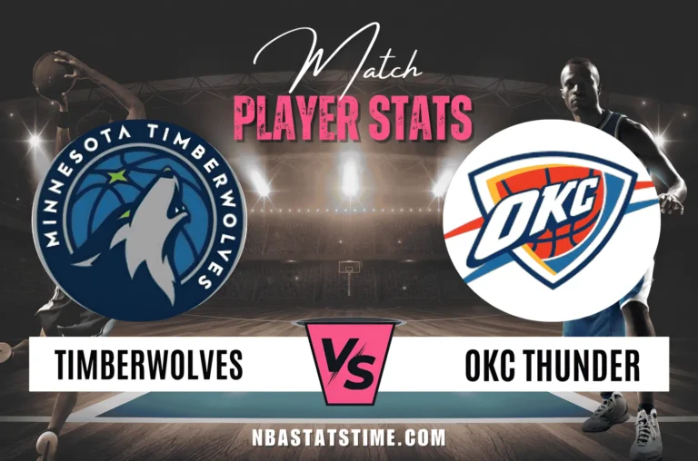 Timberwolves vs OKC Thunder Match Player Stats NBA Stats Time