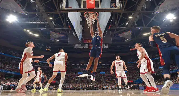 Heat vs Cavaliers match view from 2nd quarter