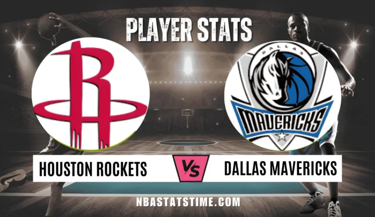 Houston Rockets vs Dallas Mavericks match player stats