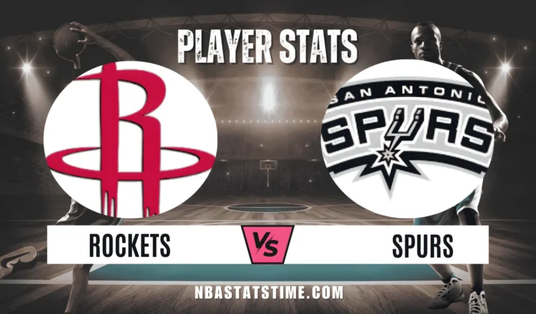 Houston Rockets vs San Antonio Spurs Match Player Stats
